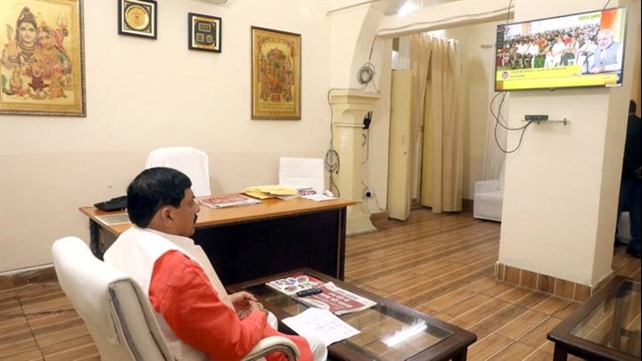 मुख्यमंत्री डॉ. यादव ने मन की बात कार्यक्रम का प्रसारण सुना
